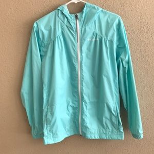 Columbia Blue Rain Coat